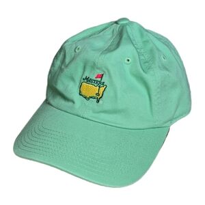 Masters American Needle Hat Cap Strap Back Mint Green Augusta National Golf VGUC